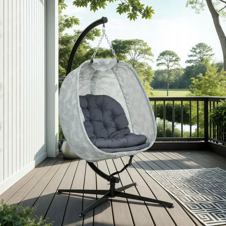 Poltrona a Uovo con Struttura e Cuscino