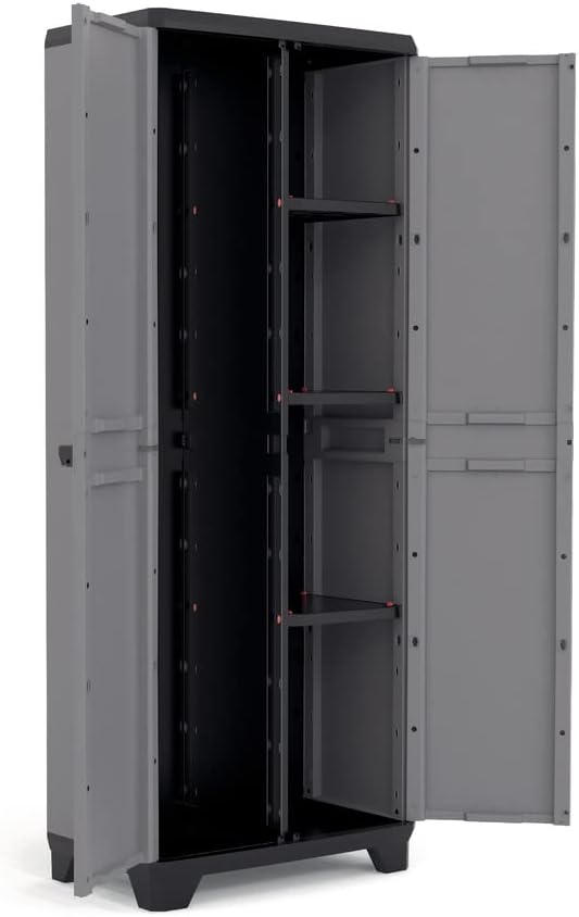 Armadio Scope Grigio 3 Ripiani Regolabili