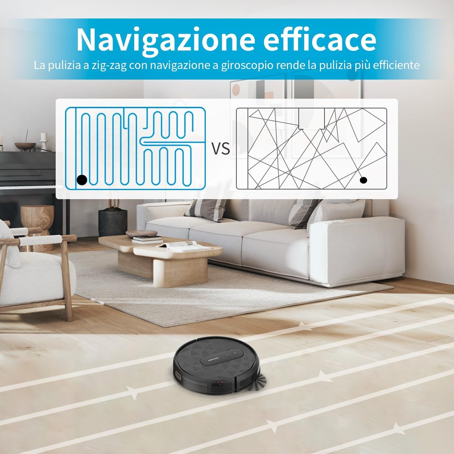 Aspirapolvere Robot 120 Min Silenzioso