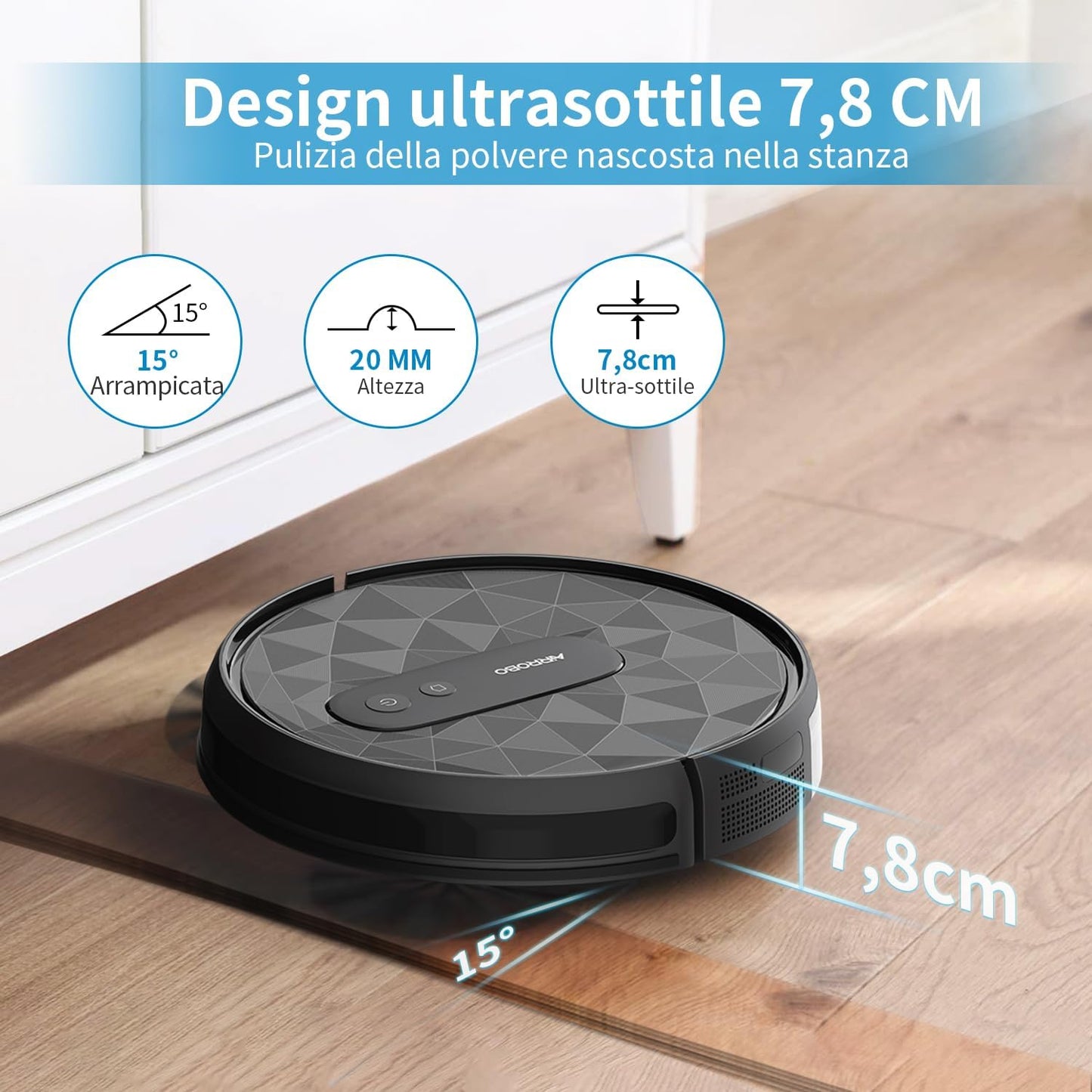 Aspirapolvere Robot 120 Min Silenzioso