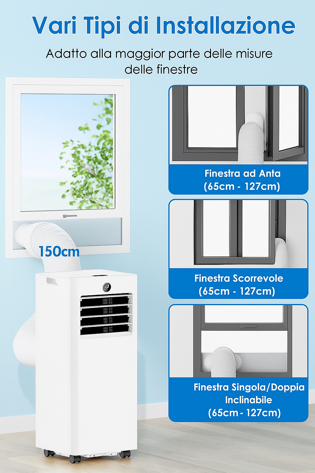 Condizionatore 7000BTU con Display