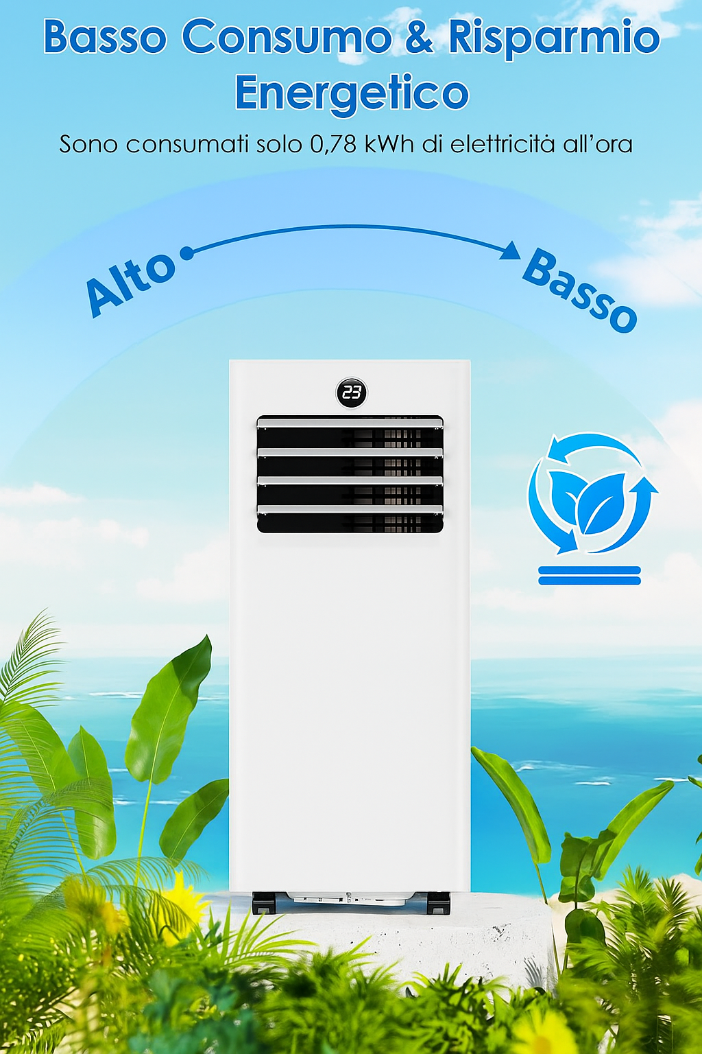 Condizionatore 7000BTU con Display